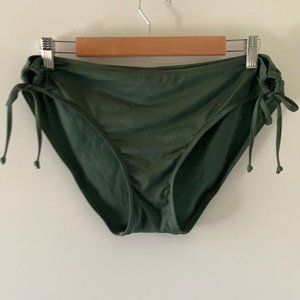 🆕 Kona Sol Swimsuit Bikini Bottoms Dark Green XL